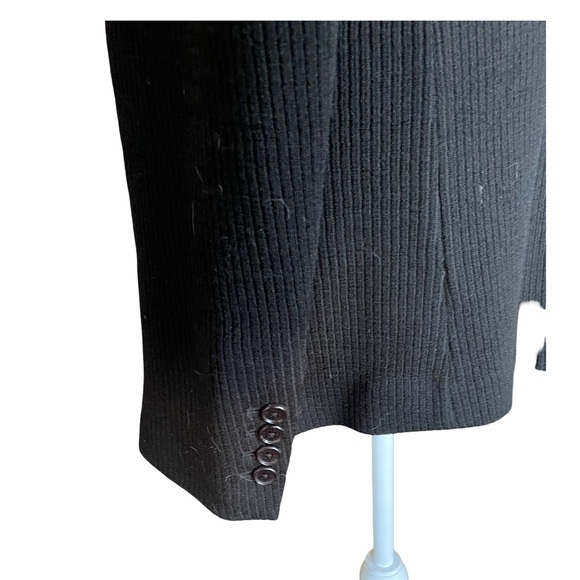 Armani Exchange Black Men's 100% Virgin Wool Knit Blazer Jacket Size Large - Picture 8 of 14